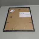 12x16 Picture Frame Black with 11x14 Mat, Display Photo 11x14 with Mat or 12 x 16 Without Mat, Wall Hanging Large Frame with Plexiglass, Black