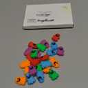 Simgoing 25 Pcs Halloween Glow in The Dark Mini Ghost Figurines, Halloween Treats Non Candy Gifts for Pumpkin Bucket, Luminous Tiny Ghost for Trick or Treat, Hide and Seek Party Favor, Spooky Decor