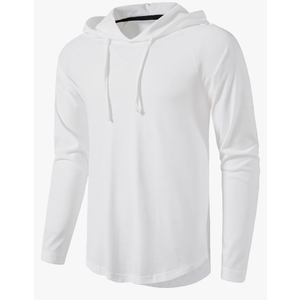 MUSE FATH Men's Long Sleeve Athletic Performance Lightweight Hoodie Sweatshirts ,Size M
