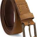 Timberland Men's Casual Classic Everyday Leather Belt (32, Wheat)