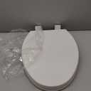 Toilet Seat with Toddler Seat Elongated, PP Material Family Toilet Seat Cover, Soft Close Adult & Toddler Seats, Easy to Clean, Safe Potty Training Solution for Kids, Bathroom Upgrade for Home (White)