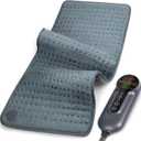 Heating Pad - Electric Heating Pad for Back Pain and Cramps Relief, Moist Heat Pad for Shoulder, Knee, Neck, 6 Heat Settings & Auto Shut Off and Machine Washable, 24" x 12" (Dark Gray)
