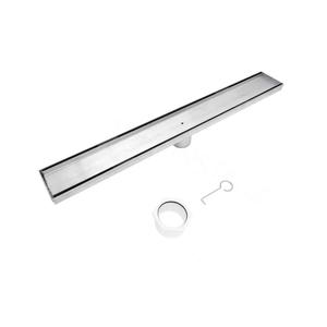 304 Stainless Steel Shower Drain, Removable Grate & Hair Catcher Bathroom Floor Drain with Waterproof Design for Tile Floor, CUPC Compliant (Tile Insert, 30 Inch)