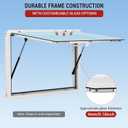 60 in x 36 in Concession Window , Aluminum Alloy Food Truck Service Window with Awning Door & Drag Hook, Up to 85 Degrees Stand Serving Window for Food Trucks Concession Trailers, Glass Not Included