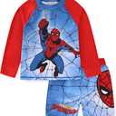 Marvel Spider-Man Boys UPF 50+ Rash Guard and Swim Trunks for Toddler and Big Kids 4