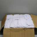 WELMATCH White Stretch Spandex Chair Covers Wedding - 50 PCS Banquet Events Party Universal Dining Decoration Scuba Elastic Chair Covers Good (White, 50)