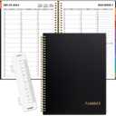 SUNEE 2026 Appointment Book, Quarter-Hourly, Weekly & Monthly - from January 2026 - December 2026, 8.5"x11" Weekly Planner, Flexible Cover, Note Pages, Pockets, Bookmark, Spiral Binding, Black