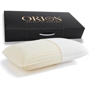 ORION - Talalay Latex King Size Pillow - Luxury Sleep with Premium Latex Support, No Vacuum Packing, Premium Box & L-Shaped Easy-Open Cover with Lavender Scent - King Pillow - 33.46 x 15.75 x 5.91 in