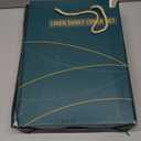 Shilucheng 100% Linen Queen Duvet Cover Set, Luxury Pure Natural French Flax Linen Duvet Cover with Zipper Closure & Corner Ties, Cooling Breathable Comforter Cover 3 Piece (Dusty Blue)