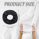 2 Pcs Hair Dryer Heat Shield with 10 Disposable Plastic Hoods(Black)