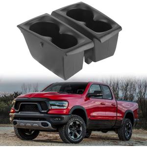 LINOAH Cup Holders Insert Compatible with 2019-2026 Ram 1500 Cup Holder, Replace #5YK46TX7AC 5YK47TX7AC, Door Cup Holders for Right and Left Pocket, Pack of 2