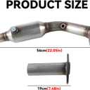 Direct Fit Catalytic Converter Compatible for Mazda 6 2.3L 2003 2004 2005 2006 2007 2008, Automotive Replacement Part with Gasket