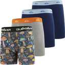 Quiksilver Mens Underwear 4 Pack Boxers for Men Supersoft Brushed Polyester Mens Boxer Briefs XL 