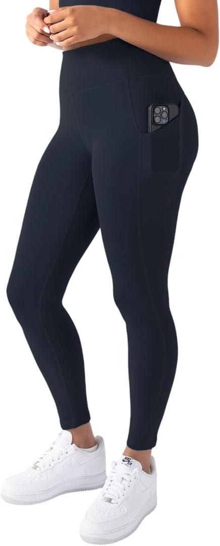 YITTY Active Workout Leggings for Womens – High Waisted Pocket Leggings, Yoga Pants for Workout Athletic, Gym