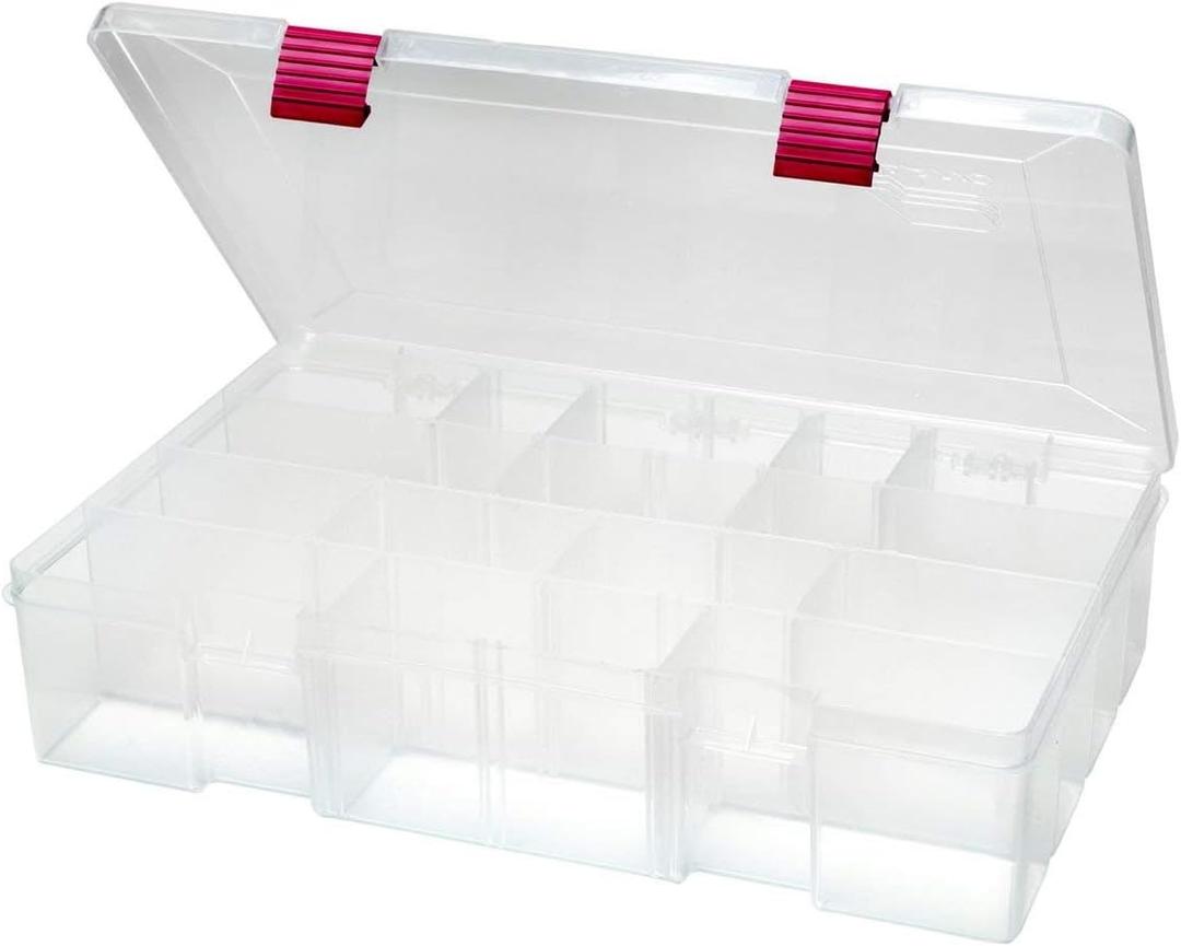 Creative Options 2-3730-82 Pro-Latch Deep Utility Organizer with 4 to 15 Adjustable Compartments, Large (One Size)