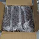 TURSTIN Set of 8 Furniture Legs 8 Inch Square Solid Wood Couch Legs Replacement Sofa Legs Mid Century Furniture Feet for Armchair Bed Dresser Cabinet Include Installation Hardware, Brown