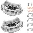 BDFHYK 19-B7100 19-B7101 Front Disc Brake Caliper Assembly Compatible with Nissan Murano/Pathfinder 2015-2023, Compatible with Infiniti JX35/QX60 2013-2020, 2.5L 3.5L l4 V6 Gas 2pcs