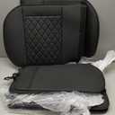 Crosstrek Seat Covers Custom Fit for Subaru Crosstrek 2016-2026 - Full Set Premium Leather, Waterproof, All-Weather, Airbag Compatible, Anti-Slip, Breathable, Car Seat Protectors (Black)