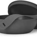 W&P Porter Plastic Bowl Lunch Container w/ Protective Non-slip Exterior, Charcoal 1 Liter | Lid & Snap-tight Silicone Strap | Food Storage, Bento Box, Meal Prep | BPA-Free Plastic