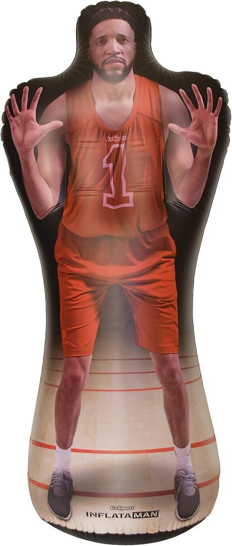 GoSports Inflataman Basketball Defender Training Aid - Weighted Defensive Dummy for Shooting, Dribbling and Driving Drills