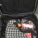 Rockland Fashion Softside 2 Piece Luggage Set, Expandable, (14" Tote/19" Upright), Kensington (Black/White)