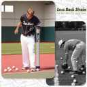 Baseball Pickup Tube Holds 14 Balls, Baseball Picker Upper Ball Holder with Shoulder Strap - Durable All-Terrain Design for Coaches, Parents and Teams