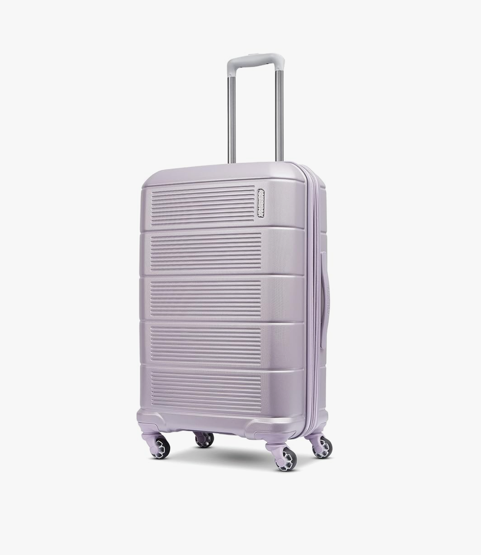 American Tourister Stratum 2.0 Expandable Hardside Luggage with Spinner Wheels, 24" SPINNER, Purple Haze