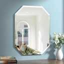 Silver Wall Mirror-Beveled Edge Frameless Mirror for Bathroom, Vanity, Bedroom, Rectangle Mirrors 24X32inch