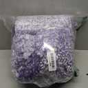 OLANLY Bathroom Rugs Sets 3 piece, Soft Microfiber Absorbent Bath Mat, U-Shaped Contour Toilet Mat and Toilet Lid Cover, Quick Dry, Machine Washable, Toilet Cover and Rug Set for Bathroom, Violet