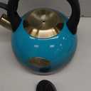 Tea Kettle Stovetop Whistling Kettle Teapot, Food Grade Stainless Steel Teakettle for Stove Top with Heat Proof Ergonomic Handle, 3.1 Quart Tea Pot (Blue)