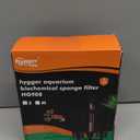 hygger Aquarium Double Sponge Filter, Comes with 2 Spare Sponges (S) (Filter S (10-40 gallon))