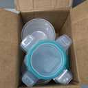 Snapware Total Solution 16-Pc Plastic Food Storage Containers Set,(4) 2-Cup & (4) 1.2-Cup Round Meal Prep Container, BPA-Free Lids with 4 Locking Tabs, Microwave, Dishwasher, and Freezer Safe (8 Pack)