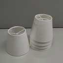 GO&SO 5-Pack White Linen Chandelier Shades, Size 4x5x6 in