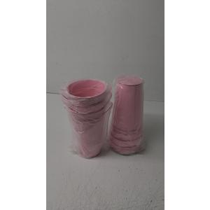 Irenare 12 Inch Vintage Galvanized Flower Bucket Metal Flower Vase Farmhouse French Bucket Planter Metal Floral Container for Party Table Centerpiece Weddings Home(Pink,6 Pcs)