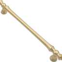 Alzassbg 10 Pack Matt Gold Cabinet Pulls, 7-1/2 Inch(192mm) Hole Centers Morden Straight Kitchen Cabinet Handles AL3085MGP