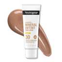 Neutrogena Purescreen+ Tinted Sunscreen for Face with SPF 30, Broad Spectrum Mineral Sunscreen with Zinc Oxide and Vitamin E, Water Resistant, Fragrance Free, Medium, 1.1 fl oz