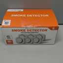 Hilmon Smoke Alarm Fire Detector,Battery Operated Photoelectric Smoke Detector with Test Button and Low Battery Warning, Fire Alarms Smoke Detectors for Home, 6 Pack