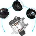 Alternator Fit for Hyundai Veloster L4 1.6L 2015-2017,Fit for Kia Soul 1.6L 13-16,Fit for Rio 1.6L 14-17,Fit for Forte5 1.6L 14-16,Fit for Forte Koup 1.6L 14-16,373002B760 37300-2B760