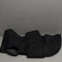 AOFITEE Large Dog Coat - Waterproof Winter Jacket, Fleece Lined, Reflective Snowsuit, XXL (Black)