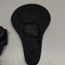 Bike Seat Cushion with Waterproof Cover, Gel Bicycle Seats Pad for Narrow Saddle, Shock Absorbing, Fit for Peloton, BMX, MTB & Road