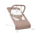 Baby Delight Highland Baby Bouncer | Infant | 0  6 Months | 3-Position Recline | Mocha Tweed