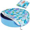 Foldable Round Dog Swimming Pool Cover, for  Collapsible Outdoor Tub, PVC Coating Waterproof and UV Protection, Leakproof Washable Kiddie Pet Small Paddling Bath Accessories L-63*12 inch