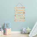 I am A Child of God Wood Sign,Woodland Animals Hanging Wooden Sign,Bible Verses Door Hanging,Christian Religious Wall Plaque,Inspirational Quotes Door Sign for Christian Nursery Home Room