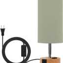 Bedside Table Lamp Touch Control with USB Port,Sage Green 3 Way Dimmable Nightstand Lamp for Bedroom, Dorm, Living Room, Office