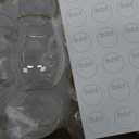 48 piece Stemless Unbreakable Crystal Clear Plastic Wine Glasses Set of 48 Small (10 Ounce - Gold Rim)