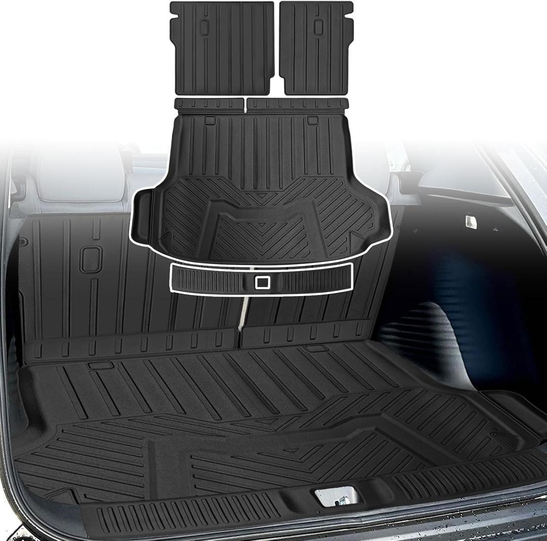 Cargo Liners Backrest Mat for Honda HR-V HRV Accessories 2023 2024 2025 2026 with Hook&Loop Rear Trunk Mat Rear Seat Back Cover Protector All Weather Anti-Slip Split Dog Liner 4 PCS