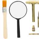 1 Set Dinosaur Dig Tools Kit: Archaeological Excavation Tool Set with Mini Hammer Chisel Brush Scraper Kit