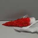 Liliful 4 Pcs Christmas Red Feather Tree with Glitter Tips 12'' Table Top Feather Christmas Tree Xmas Trees Tabletop Decorations Centerpieces for Winter Wedding Party Shelf Home Decor