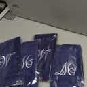 Creative Scents Navy Blue Monogrammed Towels with Initials - 4 Pack Super Absorbent Bathroom Fingertip Cotton Towel with Soft Velour Finish - Personalized Gifts for Freinds & Family 11"x18" Initial W