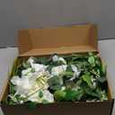 Ling's moment 2PCS White Sage Arch Flowers Artificial Floral Swags Wedding Centerpieces Faux Flower Garland Greenery Arrangements for Table Backdrop Easel Wall Entryway Outdoor Board